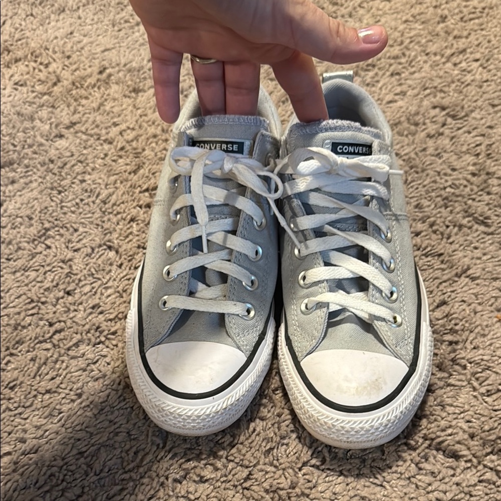 Converse Light Gray Canvas Sneakers